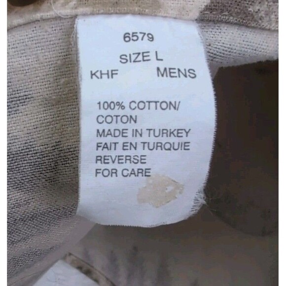 WOOLRICH Fly Fishing Print Button Up Long Sleeve Mens Shirt Size Large - Picture 11 of 13